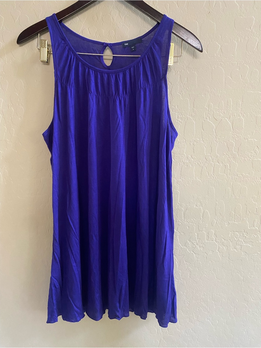 Gap Women's Sleeveless Swing Tank - Royal Blue-purple